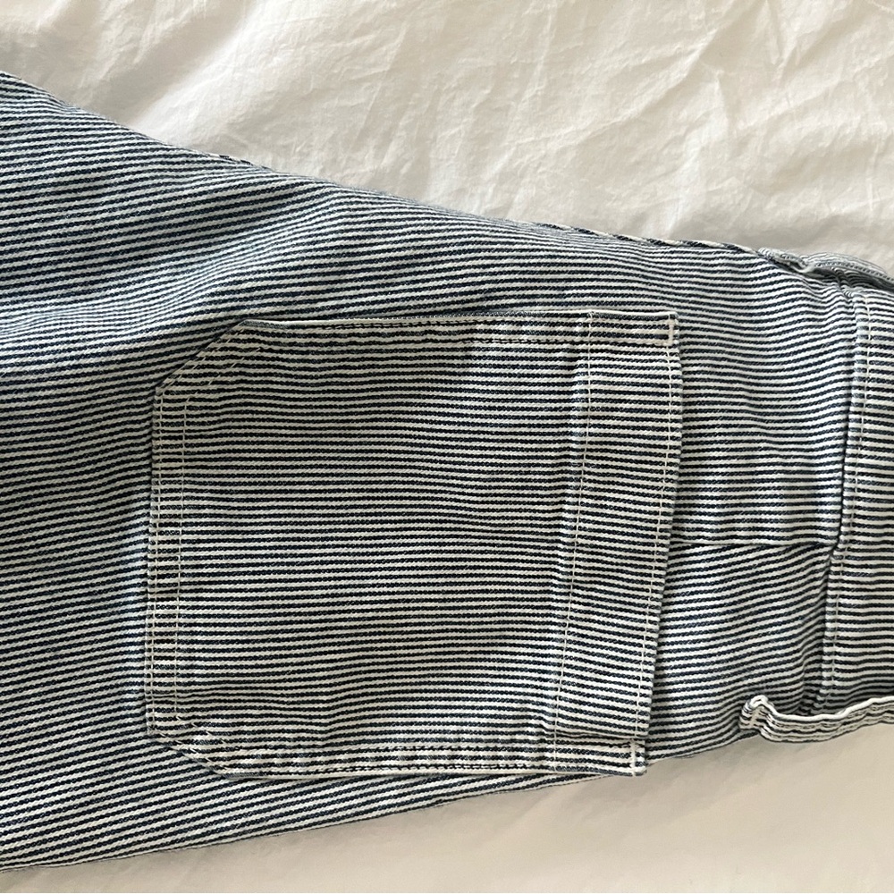 Striped Denim J Crew Pants